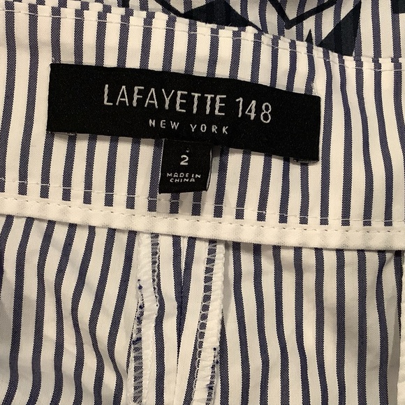 Lafayette 148 New York Shorts Kehlani Lido Print Cotton Blend Bermuda Shorts - Picture 5 of 7